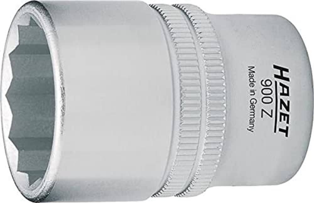 HAZET 900AZ-7/16 38 mm 12-Point Traction Profile Socket - Chrome-Plated/Polished