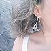 925 Sterling Silver Tassel Drop Earrings Long CZ Droplet Dangle Threader Earrings for Women