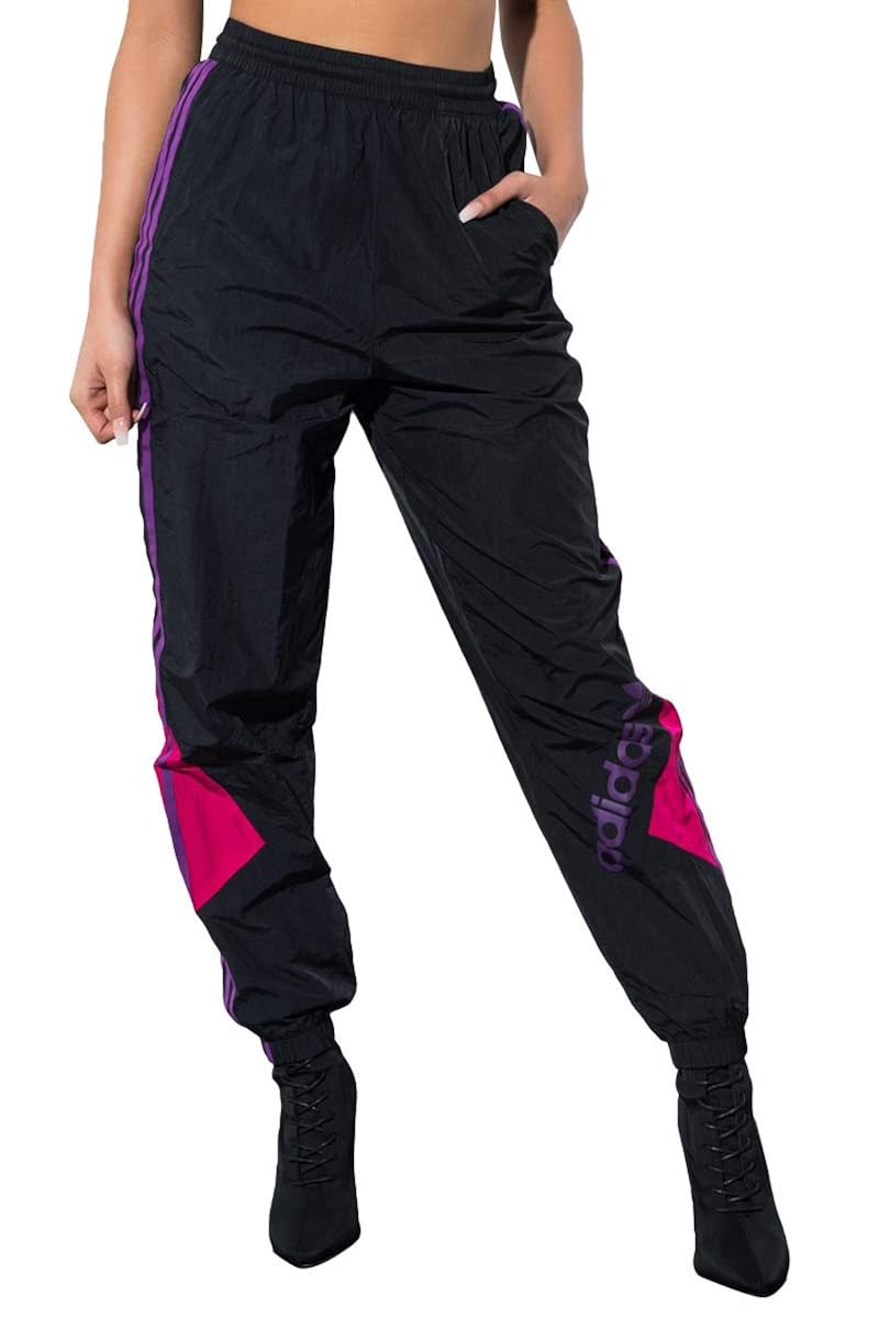 Buy adidas Women's Stripes Retro Colorblock Swishy Windbreaker Jogger