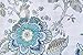 ENVOGUE Window Curtains Turquoise Exotic Jacobean Flowers Border Print Leaves Floral Climbing Vine Garden Branches Road Pocket 100% Cotton Drapes 2 Panels 50-by-96-inch Blue Teal (Blue)