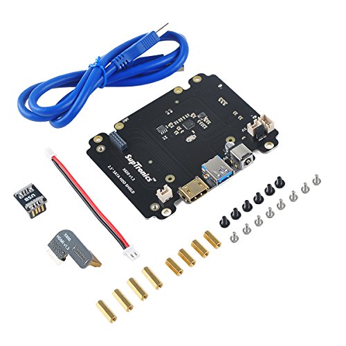 MakerFocus Raspberry Pi X820 2.5 Inch SATA HDD/SSD USB3.0 Storage Expansion Board Kit Raspberry Pi 3 Model B/ 2B / B+