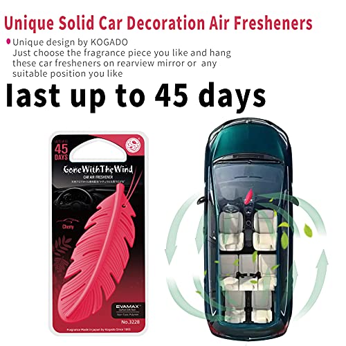 KOGADO Car Air Fresheners LongLasting Car Air Freshener Solid Colorful 5 Pieces for Cars for
