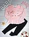 BOMDEALS Adorable Cute Toddler Baby Girl Clothing 2pcs Outfits(Age(5T), Strip/Pink)