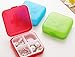 4PCS Portable 4 Slots Capsules Cross Pill Case Box,Random Color