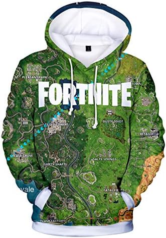 Mvruve Kids Girls Boys Fortnite Hoodie Comfy Hooded Crewneck Sweatshirts