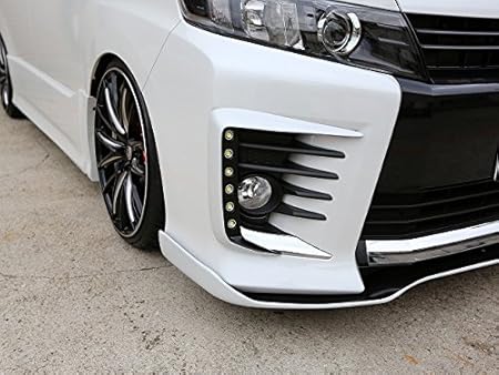 Amazon Sixth Sense シックスセンス製 Voxy ヴォクシー Zsグレード 純正バンパー用デイライトキット 純正色塗装済 2 ブラック ウィンカー サイドマーカー 車 バイク