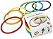 GONGE Activity Rings Multipurpose for Balance, Juggling, Throwing, Rhythmic Exercises and Gymnastics Set of 6 in Different Vibrant Colors