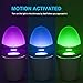 Boomile Motion Activated Toilet Night light, Motion Sensor Colorful Toilet Nightlight, 8-Color Changes, Only Activates in Darkness, Light Detection
