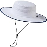 UVSAI UPF 50+ Foldable Brim Water-Resistant Sun Bucket Hat with Laser Perforated Mesh Adjustable for Men Women Outdoor
