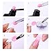 UR SUGAR 30ml Poly Quick Gel Nail Extension Builder UV Gel Lasting Finger Transparent Crystal Jelly Professional French Design Requires UV Lamp for Poly Manicure 3Pcs Starter Set