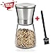 Pepper Mill Salt Grinder, Stainless Steel Surface Pepper or Salt Mill with Adjustable Coarseness & Cleaning Brush by F-Q-T (1 piece) Salt Shakers Cruets