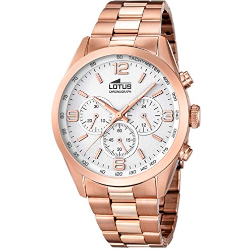 Men's Watch - Lotus - Pink Gold Platted - Chronograph - Tachymeter - 18154/1