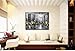 Wieco Art Paris Street View Extra Large Modern Contemporary Cityscape Canvas Print of Oil Paintings Artwork Decorative Landscape Canvas Wall Art for Home Decorations Wall Decor 48
