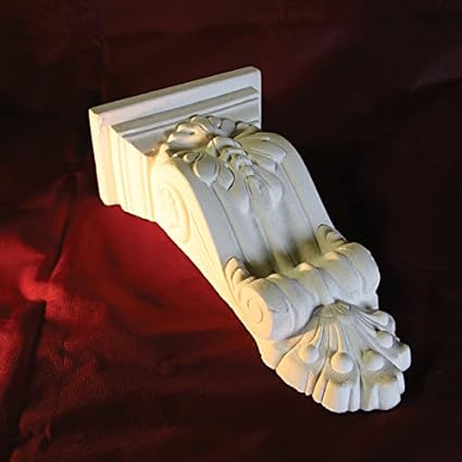 Corbels Pair Fine Plaster Decorative Large Scroll X2 Amazon Co