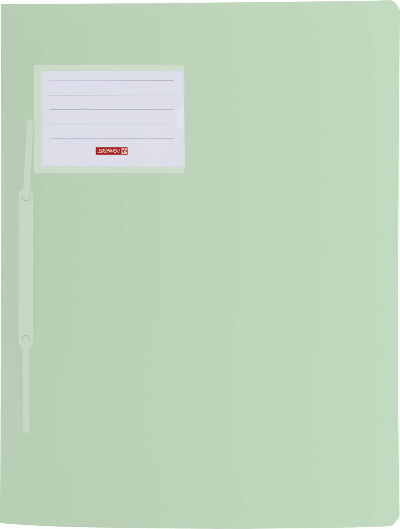 Baier & Schneider Brunnen 102015051 File Folder for A4 Translucent Polypropylene Film Pack of 10 Pastel Green