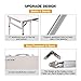 REDCAMP Small Square Folding Table 2 Foot, Adjustable Height Portable Aluminum Camping Table, Sturdy Lightweight 24″ Camp Tablethumb 1