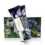 Oskri Blueberry 100% Fruit Bars, No Added Sugar - Gluten Free, 35g, 21 Pack