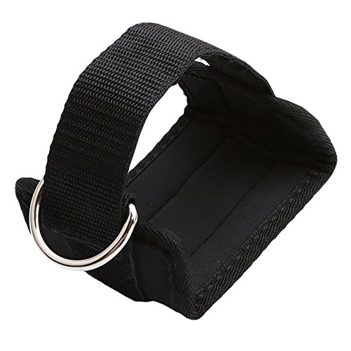 Rurah Ankle Strap for Cable Machines for Leg Straps for Gym Exercise,black