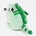 GUND Pusheen Pusheenosaurus Dinosaur Cat Plush Stuffed Animal Backpack Clip, Green, 4.5