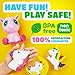 Coral Entertainments Jumbo Unicorn Squishies Set 4 Piece Kawaii Slow Rise Foam Extra Large Unicorn Party Supplies Giant Squeeze Children's Collectible Stress Fidget Toys