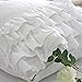 Queen's House Elegant Shabby White Euro Shams Covers Set of 2-I
