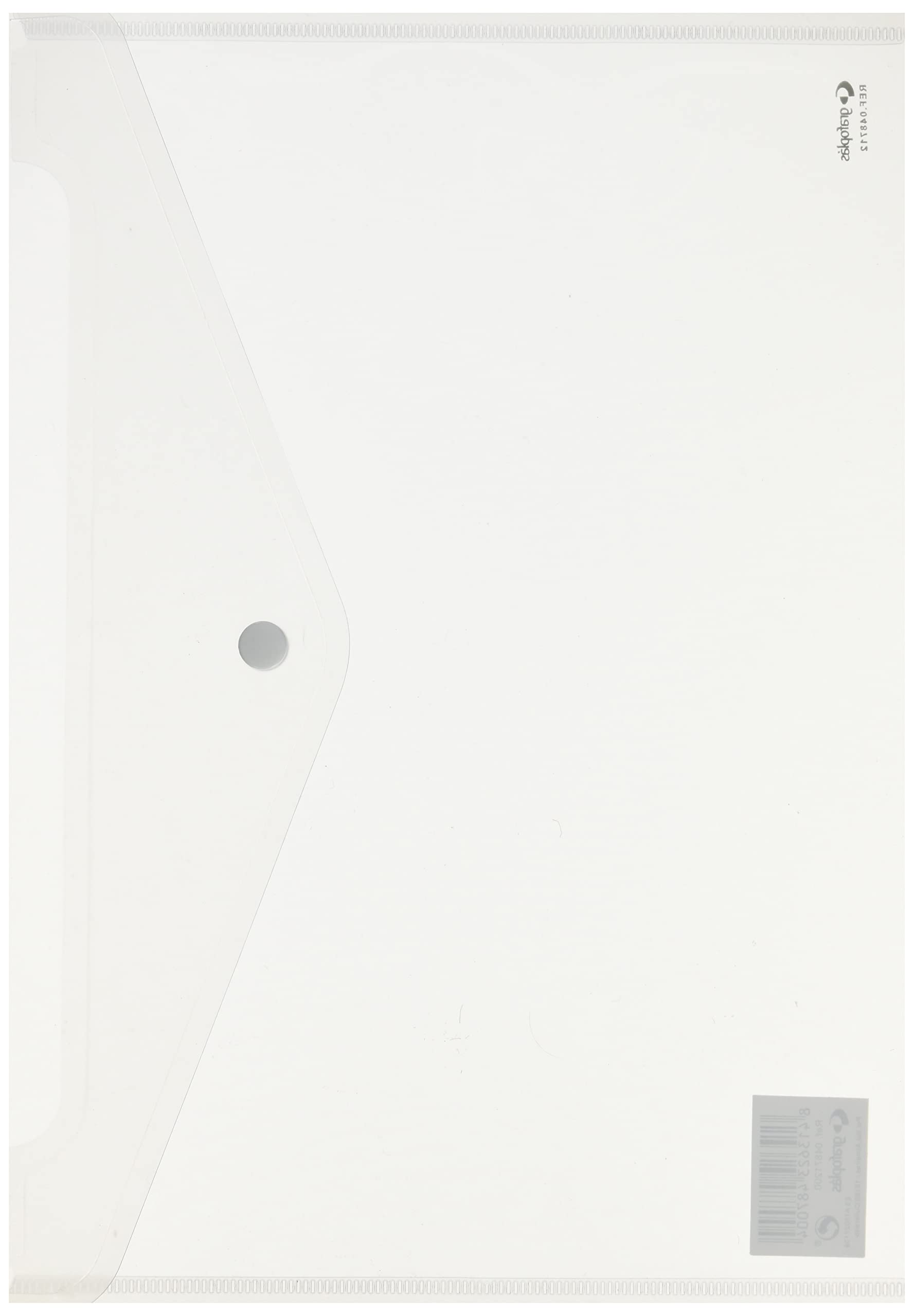 Transparent Plastic grafoplás 04871200-sobre Foolscap