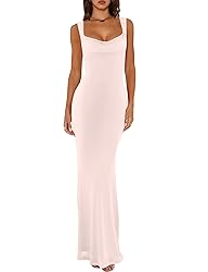 REORIA Women's Summer Cowl Neck Mesh Sleeveless