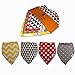 Omg Baby Boom - Baby Bandana Drool Bibs with Snaps - Handkerchief Bibs For Babys - Unisex 4-Pack - Organic Cotton - Keep Infants and Dry & Clean While Teething while Bottle Feeding - Gift for New Mom
