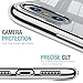 TOZO for iPhone X Case Crystal Clear Soft TPU Gel Skin Transparent Flexible Premium Cover Wireless Charger Compatible for iPhone 10 / X Space Silver Plating Edge