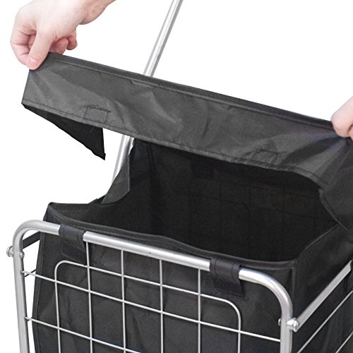 Wellmax WM99504 Nylon Grocery Utility Shopping Cart Liner with Lid