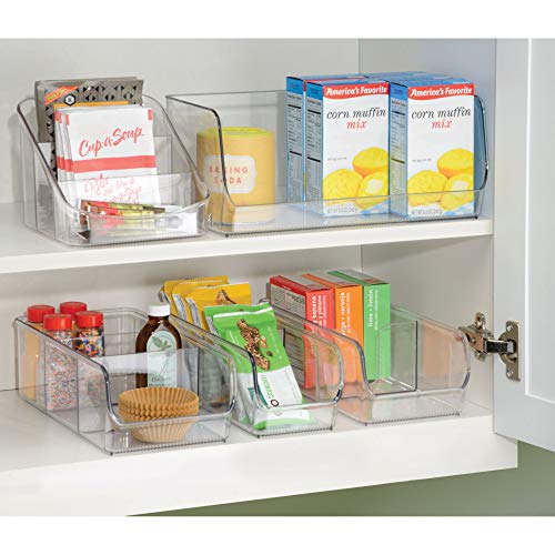 iDesign Linus Kitchen, Pantry, Refrigerator, Freezer Storage Container - Small, Clear