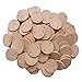 1.5 Inch Wooden Tags Round Wooden Circles with Hole for DIY Decoration, 200 Pcs