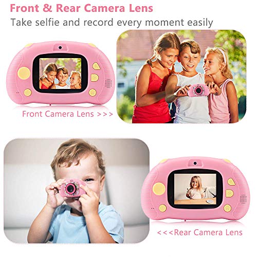 image for Fede Kids Digital Camera with 25 Games, Rechargeable Selfie Camera for