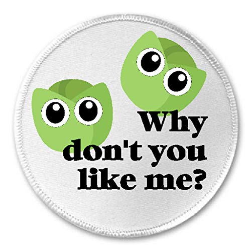 Why Don't You Like Me Cute Brussels Sprouts - 3" Sew/Iron On Patch Vegetable
