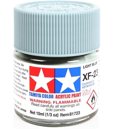 Amazon.com: TAMIYA Acrylic Mini XF18 Medium Blue TAM81718 Plastics