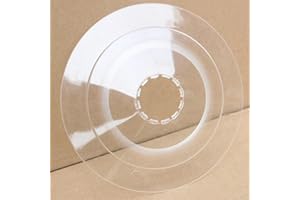 YAKUHY ABS Plastic Bike Wheel Hub Protector, Screw On Freewheel Guard, Reliable Chain Spoke Prevention, 164mm Diameter