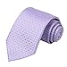 KissTies Lavender Wedding Ties Set Necktie + Pocket Square + Gift Box
