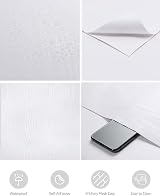 Abyssaly White Vinyl Wrap Wood Effect Self Adhesive 30cm x 200cm Waterproof view 2