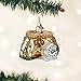 Old World Christmas Fishing Creel Glass Blown Ornament