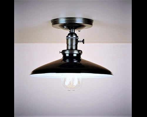 Amazon Com Black Gas Station Light With 1950 S Vintage Steel Lamp