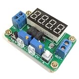 Yobett DC Step Down Converter 4.5-24V to 1-20V 2A Rrgulator Constant Voltage Current with Volt Ampere Meter Red LED