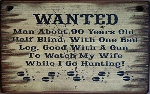 Cowboy Signs Wood Wall Hanging Western Wanted Old Man Brown Black 8020