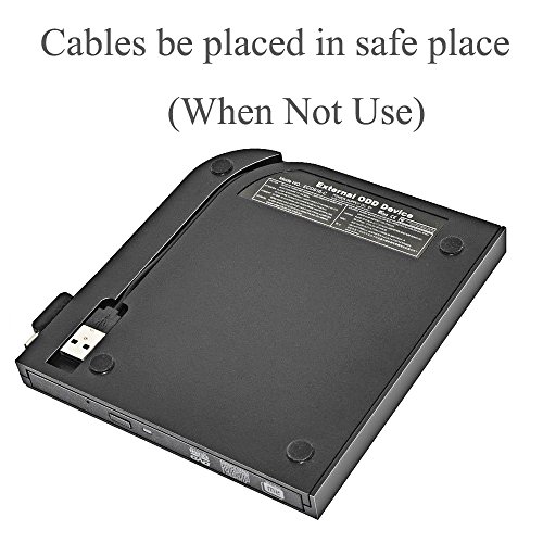 Slim External Type-C DVD RW, USB External DVD Burner with Type C & Type A Port, Portable Optical Drive CD DVD Writer/Rewriter/Player for Windows XP/2003/Vista/Wins7/8/10 Linux Mac 10 OS