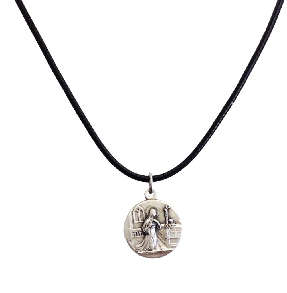 I G J Medal of Saint Rita of Cascia with Cord - The Medals of the Patron Saints