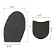 Sole Repair Replacement Shoe Repair Replacement Rubber Half Soles and Heels 1/20 Inch Thick Rubber Half Soles Coupled with 1/8 Inch Thick Heels
