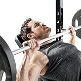 Marcy 2-Pc Olympic Weight Bench with bar Catches, Leg Developer & Preacher Curl Pad MWB-60205