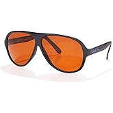 BluBlocker Original Aviator Sunglasses | Retro | Blocks 100% of Blue & UV light | For Men & Women | Reduce Glare & Eye Stress