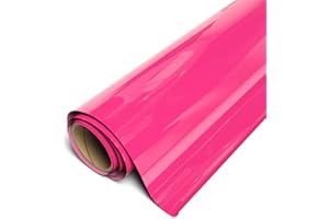 Siser EasyWeed Heat Transfer Vinyl 11.8" x 5ft Roll (Passion Pink) - - Compatible with Siser, Cricut, Silhouette and Other Craft/Professional Cutters - CPSIA Certified