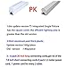 Pack of 6 LED T5 Integrated Single Fixture 4FT, 20W, 2200lm, 6500K (Super Bright White), Utility LED Shop Light and Under Cabinet Light, Corded Electric with Built-in ON/OFF Switch