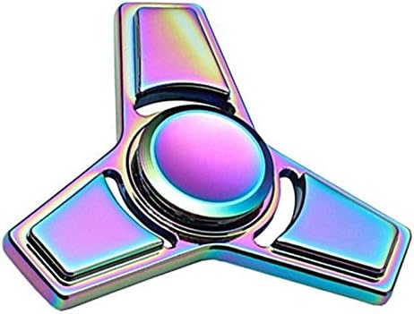 HENATA Fidget Spinner Toy EDC Hand Spinner Durable Stainless Steel Bearing High Speed Up to 6Min Colorful Metal Stress Reducer - Perfect For ADD, ADHD, Anxiety, and Autism Adult Children